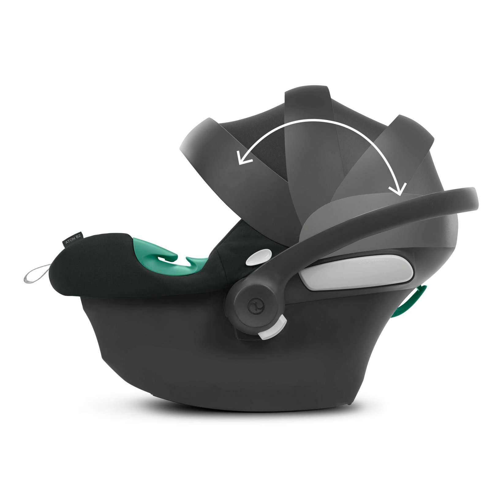 Cybex Aton B2 iSize and Isofix Base - Volcano Black