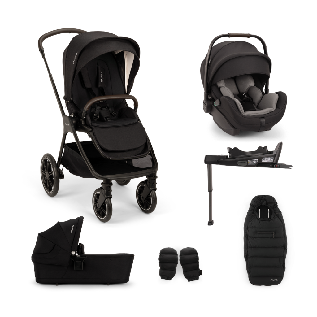 Nuna Triv LX All-Season Travel System Bundle - Caviar