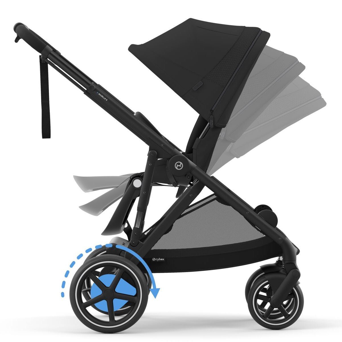 Cybex eGazelle Cloud G Plus Luxury Bundle - Moon Black