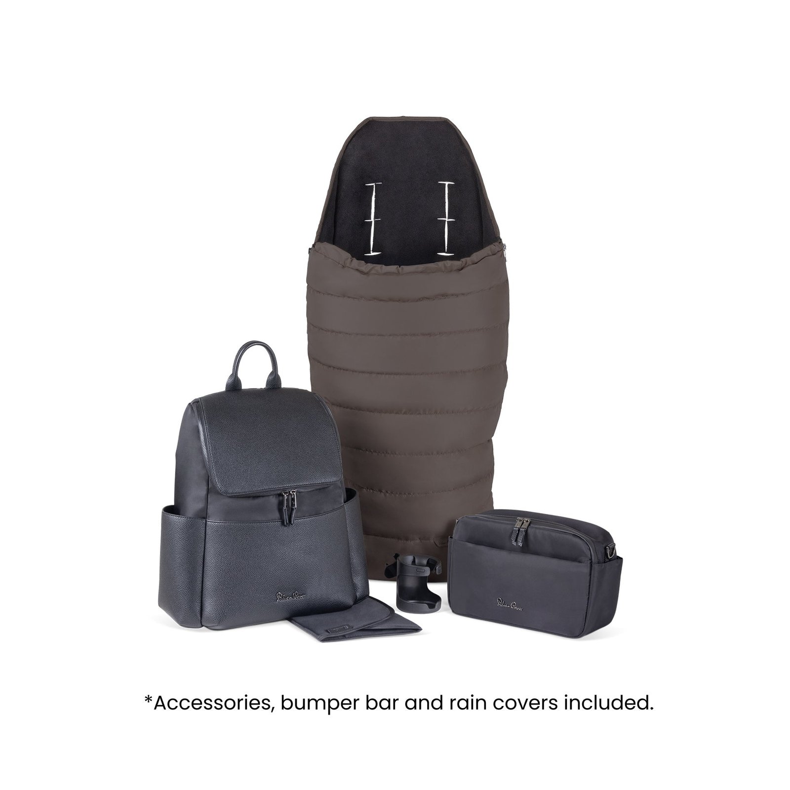 Silver Cross Nia Compact Travel System with Accessory Pack - Chocolate