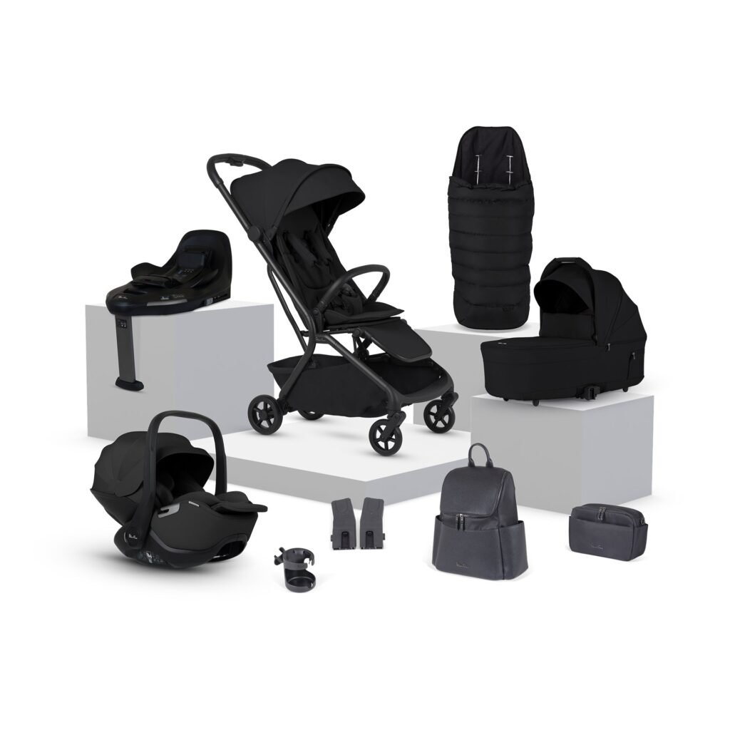 Silver Cross Nia Compact Travel System with Accessory Pack - Onyx