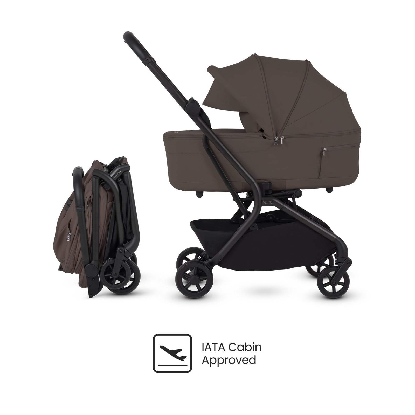 Silver Cross Nia Compact Travel System with Accessory Pack - Chocolate