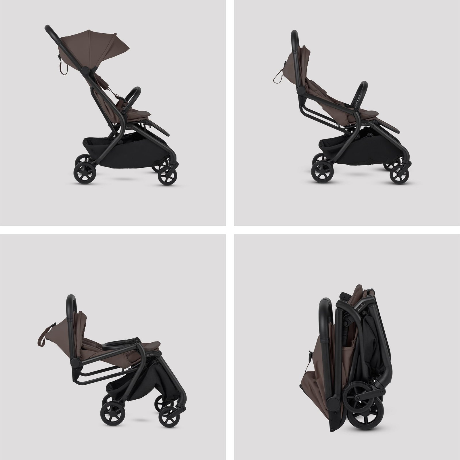 Silver Cross Nia Compact Travel System with Accessory Pack - Chocolate