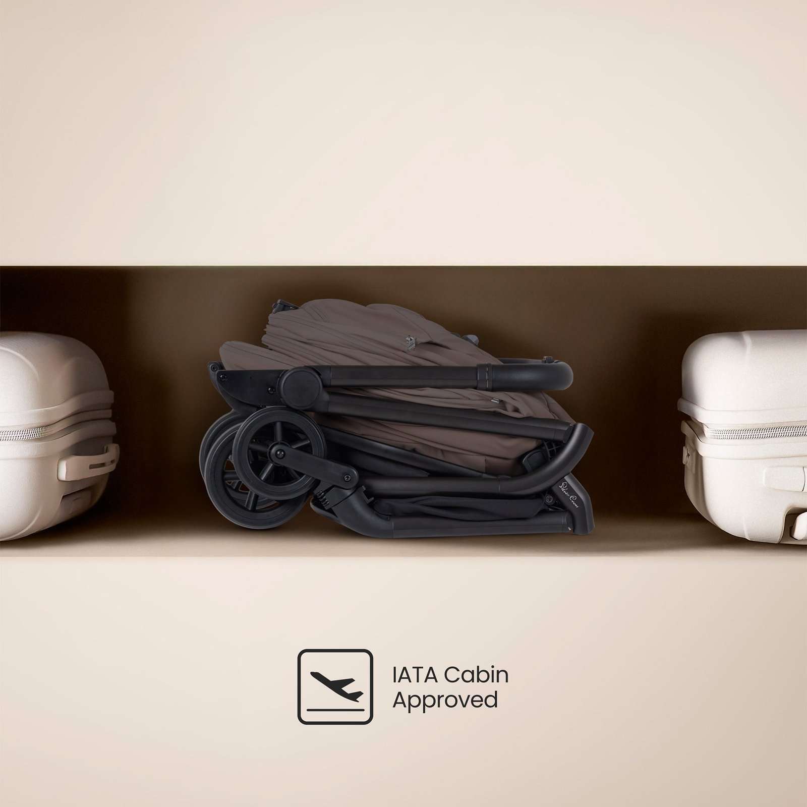 Silver Cross Nia Compact Travel System with Accessory Pack - Chocolate