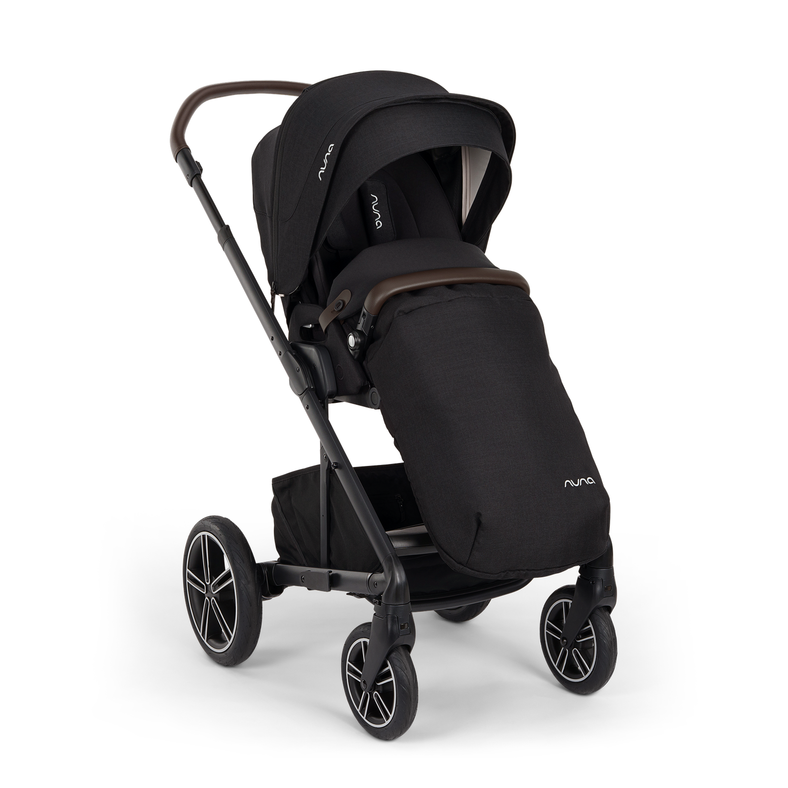 Nuna Mixx Next, Arra Flex and Base Curv Travel System Bundle - Caviar