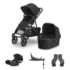 Uppababy Vista V3 Travel System Bundle with Cybex Cloud T Plus and Base T - Jake