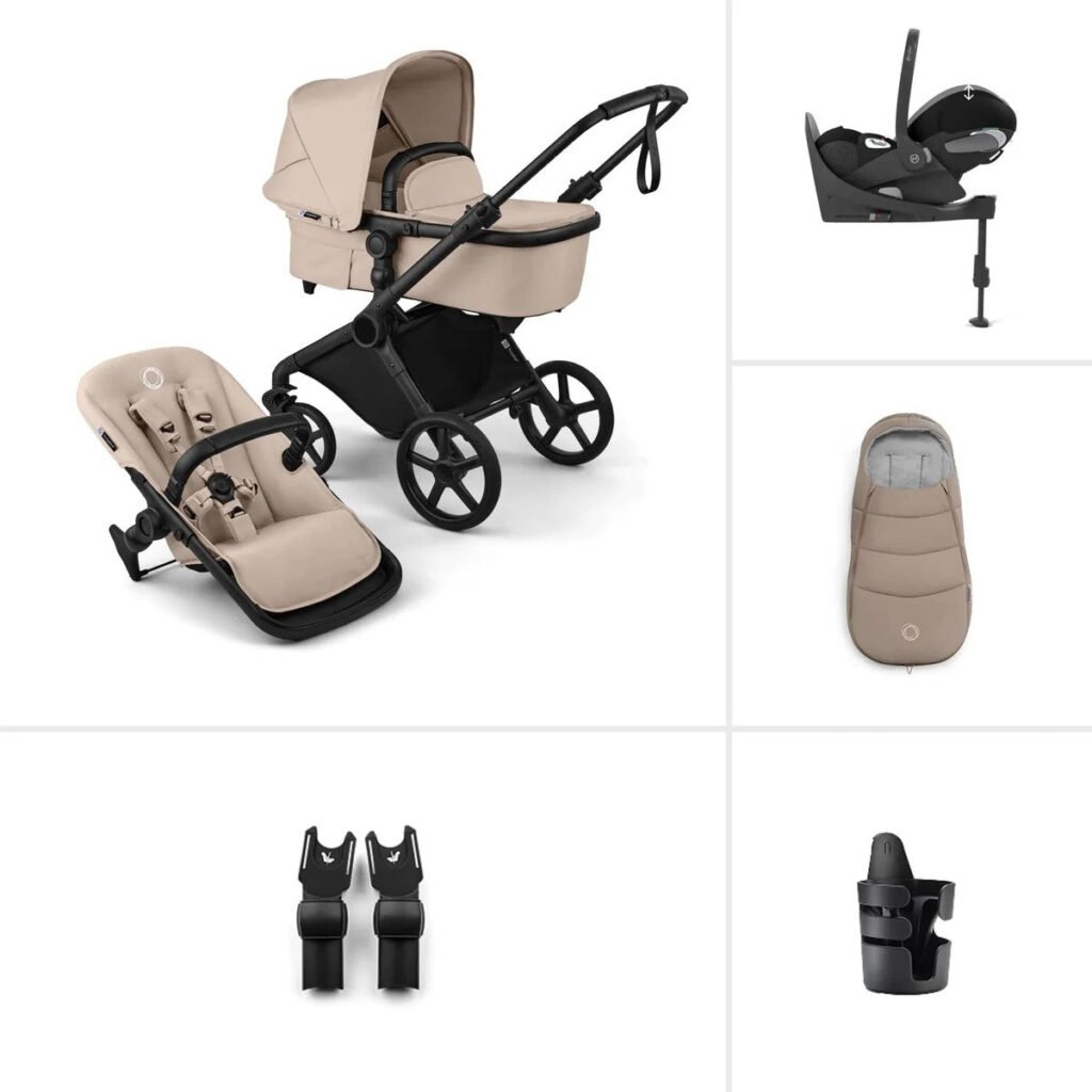 Bugaboo Cub & Cybex Cloud T Ultimate Newborn Bundle - Desert Taupe