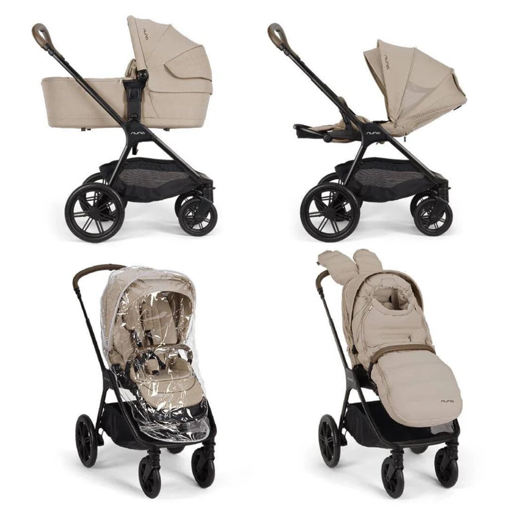 Nuna Triv LX Pram and Accessory All-Season Bundle - Cosmopolitan