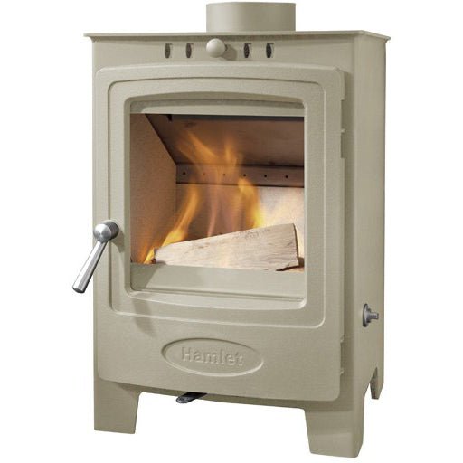 Arada Hamlet Solution 5 Compact Straw Stove, Multi Fuel Wood Burning, Freestanding (S4) Ecodesign Approved, Defra Approved