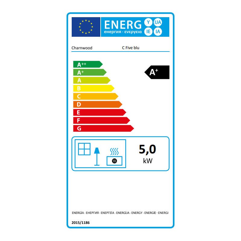 Charnwood C-Five 5kW Eco Wood Burning Stove - DEFRA Approved