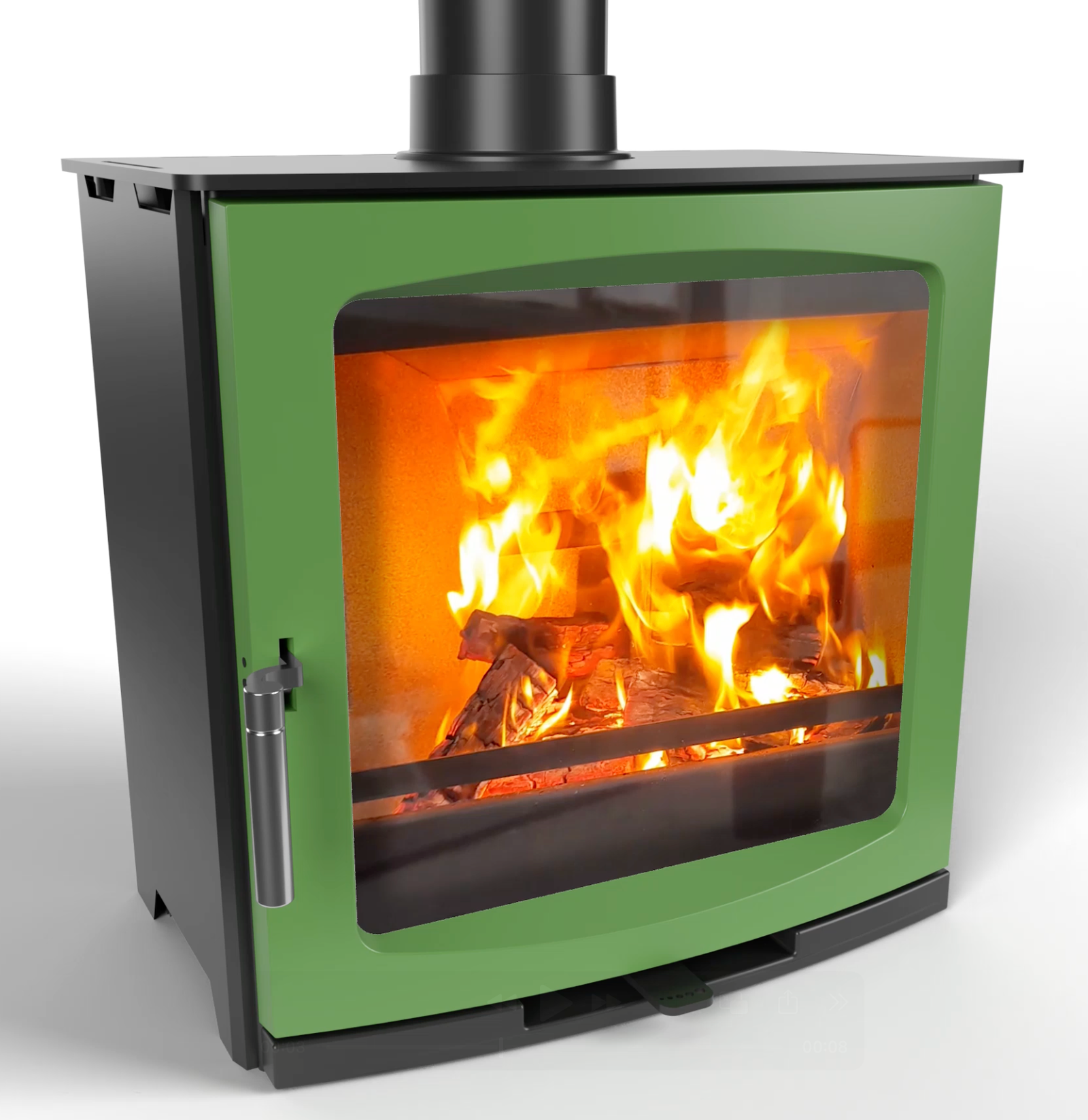Ekol Edge 5kW Wood Burning Ecodesign Stove (with painted door option)