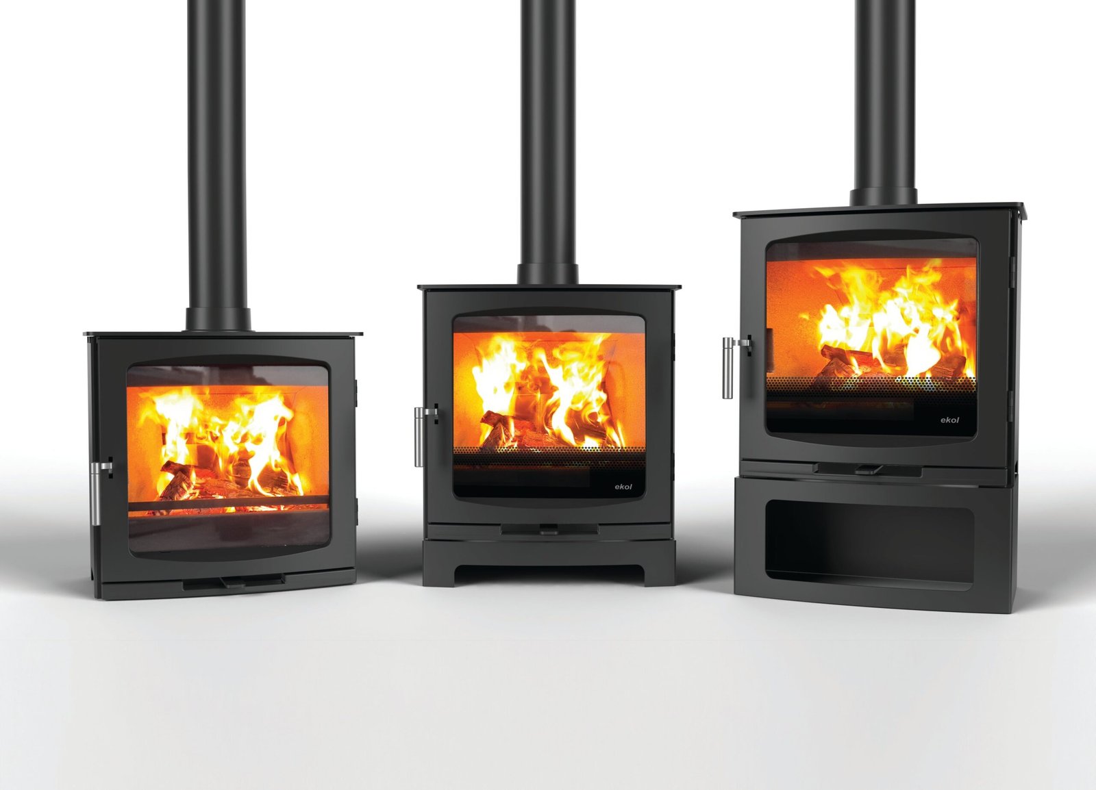 Ekol Edge 5kW Wood Burning Ecodesign Stove (with painted door option)