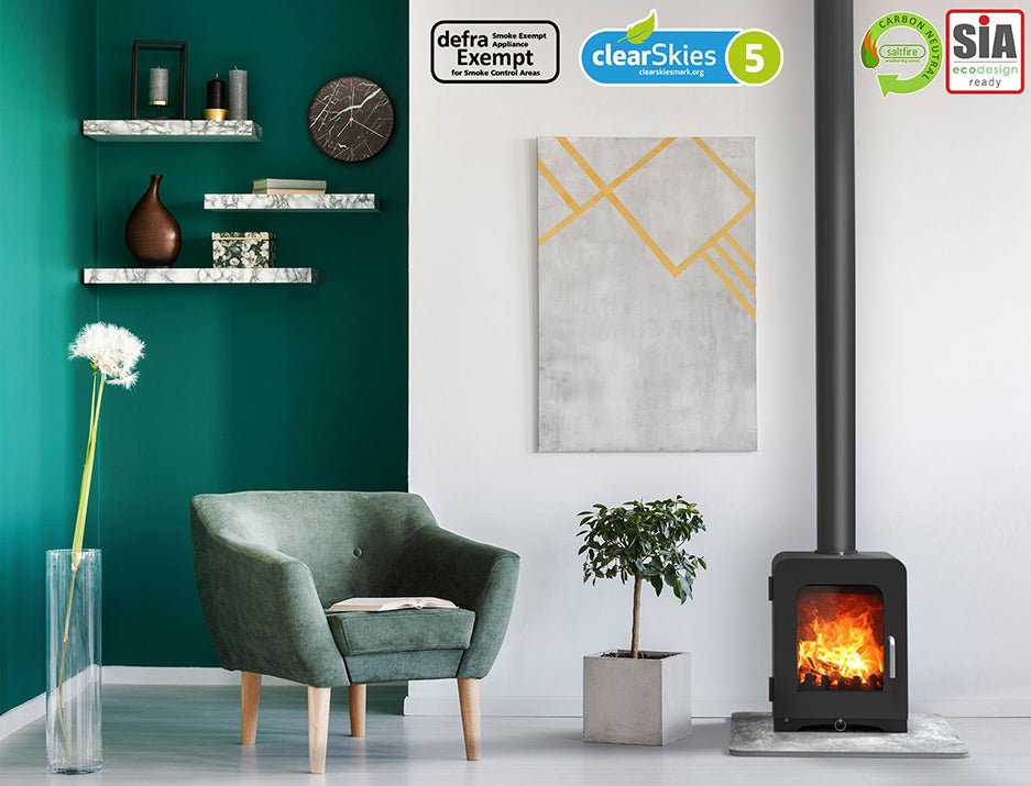 Saltfire ST2 Multi Fuel Stove DEFRA Approved EcoDesign