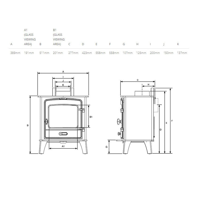 Stovax County 3 Multi Fuel Stove