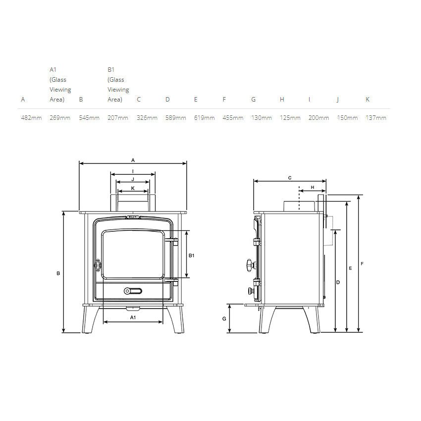 Stovax County 5 Multi Fuel Stove