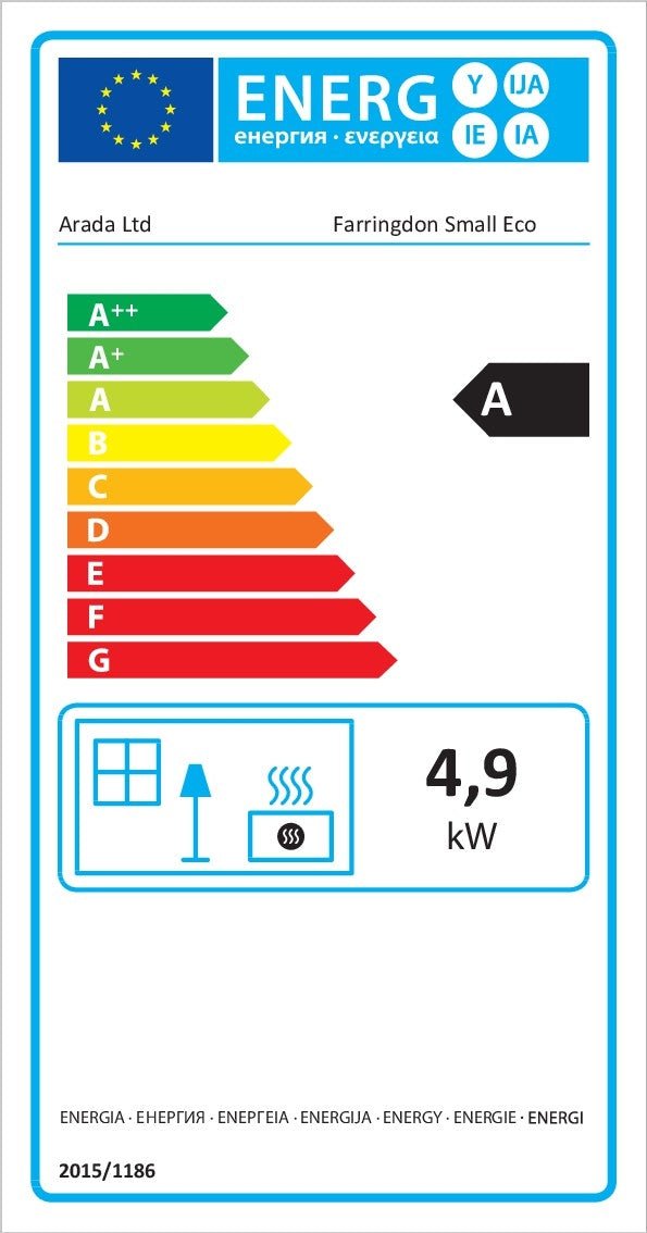 Arada Farringdon Small Eco Black 5 kW Stove